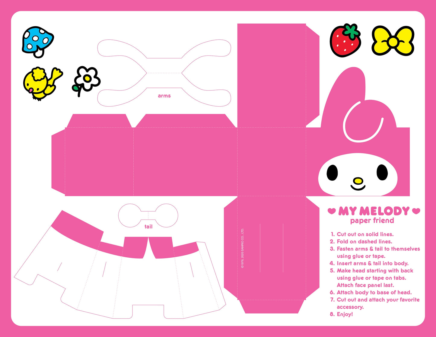 Sanrio Paper Friends (Downloadable Digital Files)